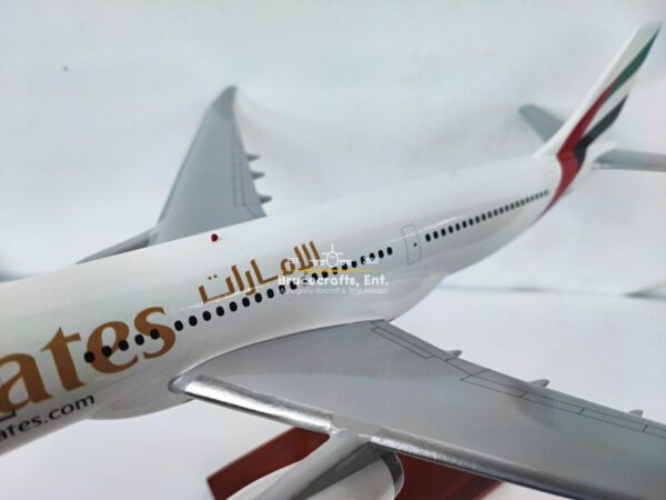 Model of Airbus A330-200 Emirates Airlines with detailed craftsmanship.